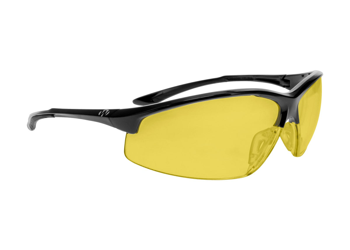 Walker's Tanker Open Full Frame Shooting Glasses with Case - Amber #IKNOF1-AMB