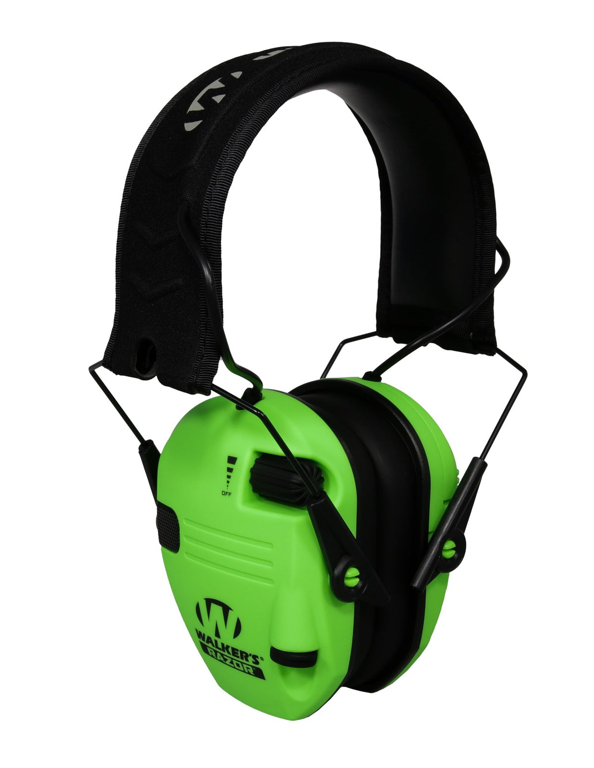 Walker's Razor Slim Electronic Muff, Hi Viz Green #RSEM-HVG