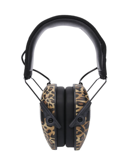 Walker's Razor Slim Electronic Muff, Leopard Print #RSEM-LEO