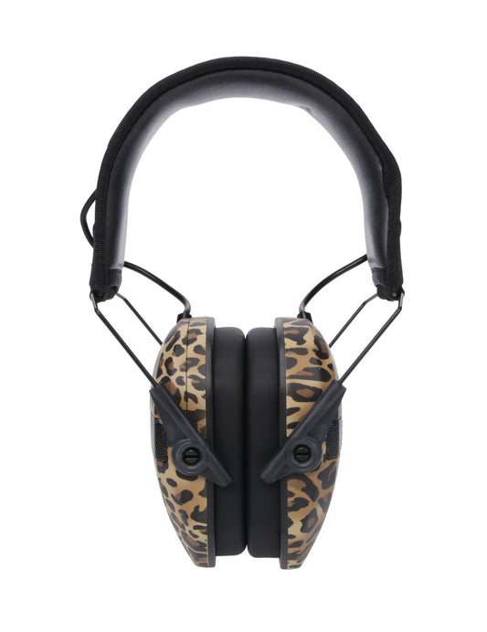 Walker's Razor Slim Electronic Muff, Leopard Print #RSEM-LEO