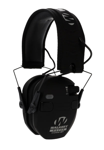 Walker's Razor Slim Electronic Quad Muff, Bluetooth, Black #RSEQM-BT
