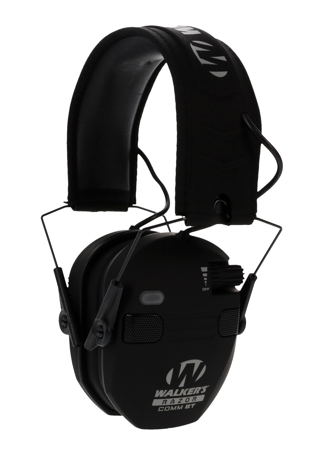 Walker's Razor Slim Electronic Quad Muff, Bluetooth, Black #RSEQM-BT
