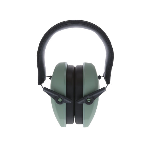 Walker's Razor Slim Passive Muff, Sage Green with FDE Logo #RSMPAS-SGN