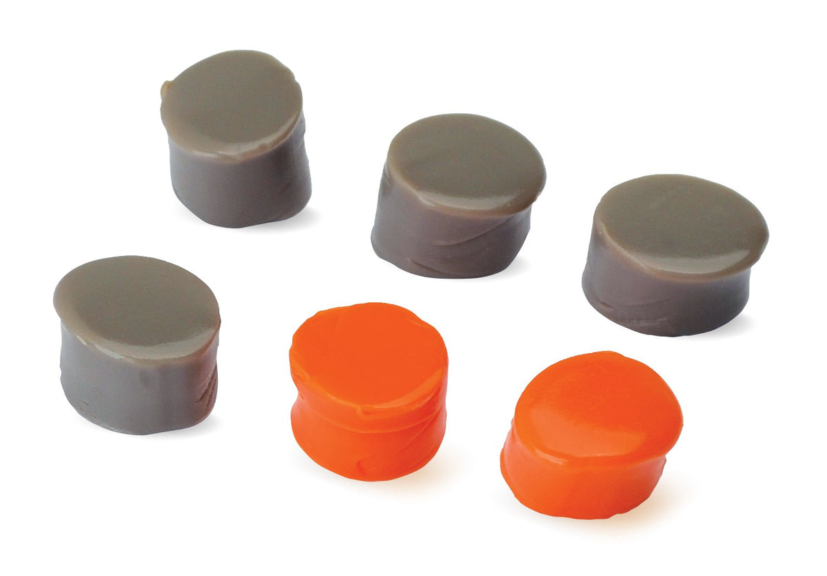 Walker's Silicon Plugs - Flat Dark Earth (4 Pcs) & Orange (2 Pcs) #SILPLG-OFDE