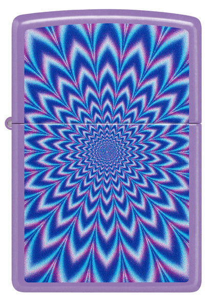 Zippo Optic Wave, Smoky Lavender Lighter #47267