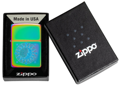 Zippo Sun and Moon Design, Multi Color Lighter #48960