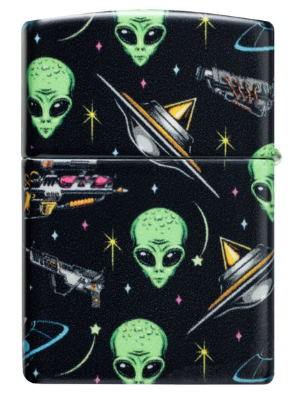 Zippo Aliens Design, 540 Matte Color Lighter #46561