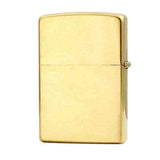 Zippo Solid Brass Engraved, Brushed Brass Finish, Genuine Windproof Lighter #204
