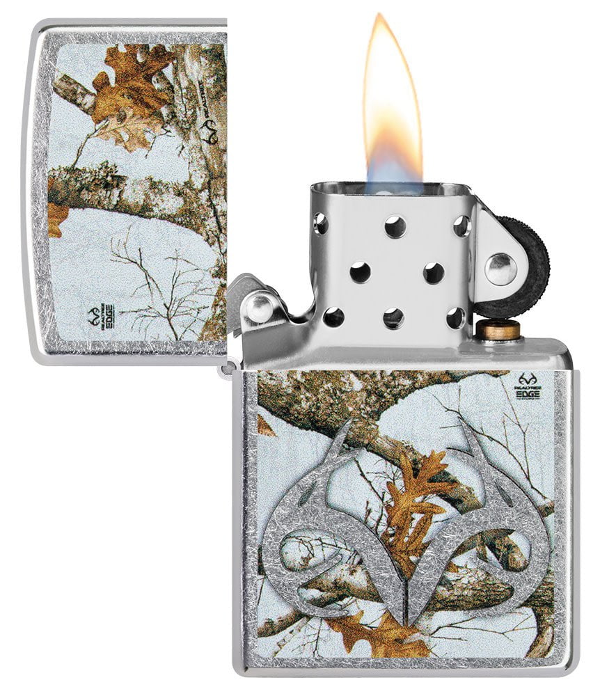 Zippo Realtree Camo Design, Street Chrome Windproof Lighter #49818