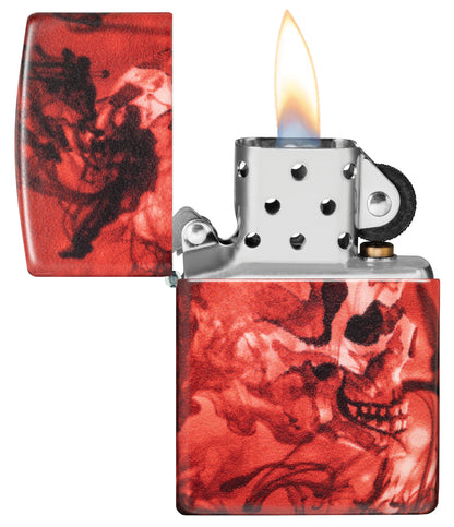 Zippo Horror Skull 540 Color Design Matte Lighter #48772