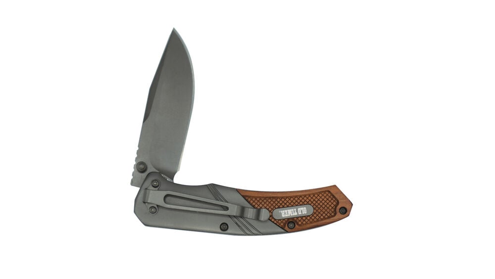 Old Timer Wood Ti-Nitride S.A Folding Knife #1189730