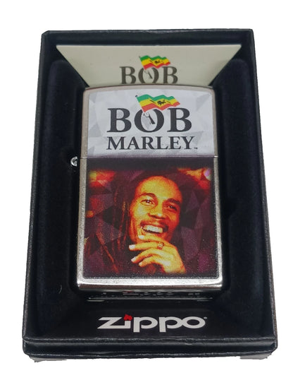 Zippo Bob Marley Design, Street Chrome Lighter #46994
