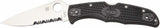 Spyderco Endura 4 Serrated Folding Knife, Wave VG-10, Black Handle #C10PSBK