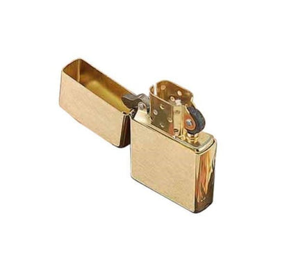 Zippo Classic Brushed Brass Finish, Base Model Lighter #204B