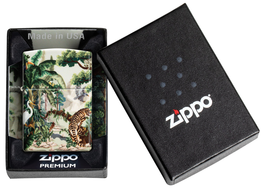 Zippo Tropical Jungle Design. 540 Color Lighter #46016