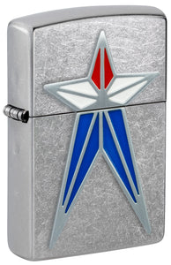 Zippo Americana Star Emblem, Street Chrome Lighter #48903