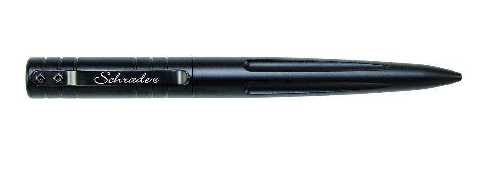 Schrade Tactical Pen, Black CNC Machined Aluminum, Ball Point #SCPENBK