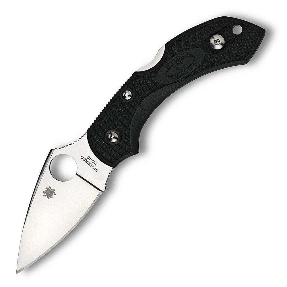 Spyderco Dragonfly 2 Folding Knife, FRN Handle, Black #C28PBK2