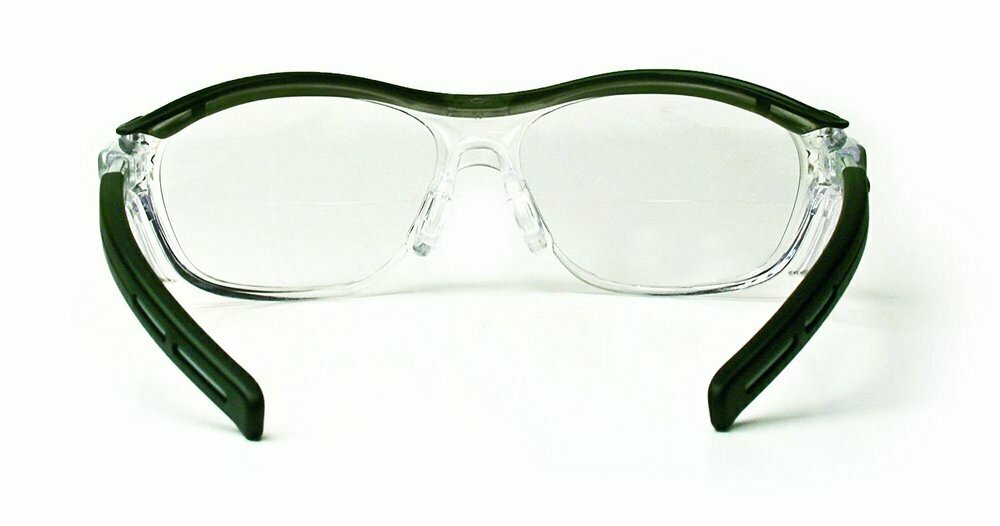 3M Nuvo Reader Safety Glasses, Clear Lens, Adjustable Length, One Size #11434