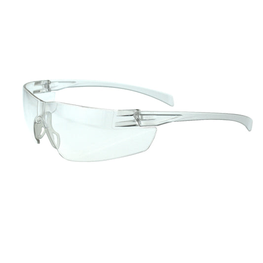 Radians Rock Safety Eyewear, Silver Frame, Clear Anti-Fog Lens #RK6-11