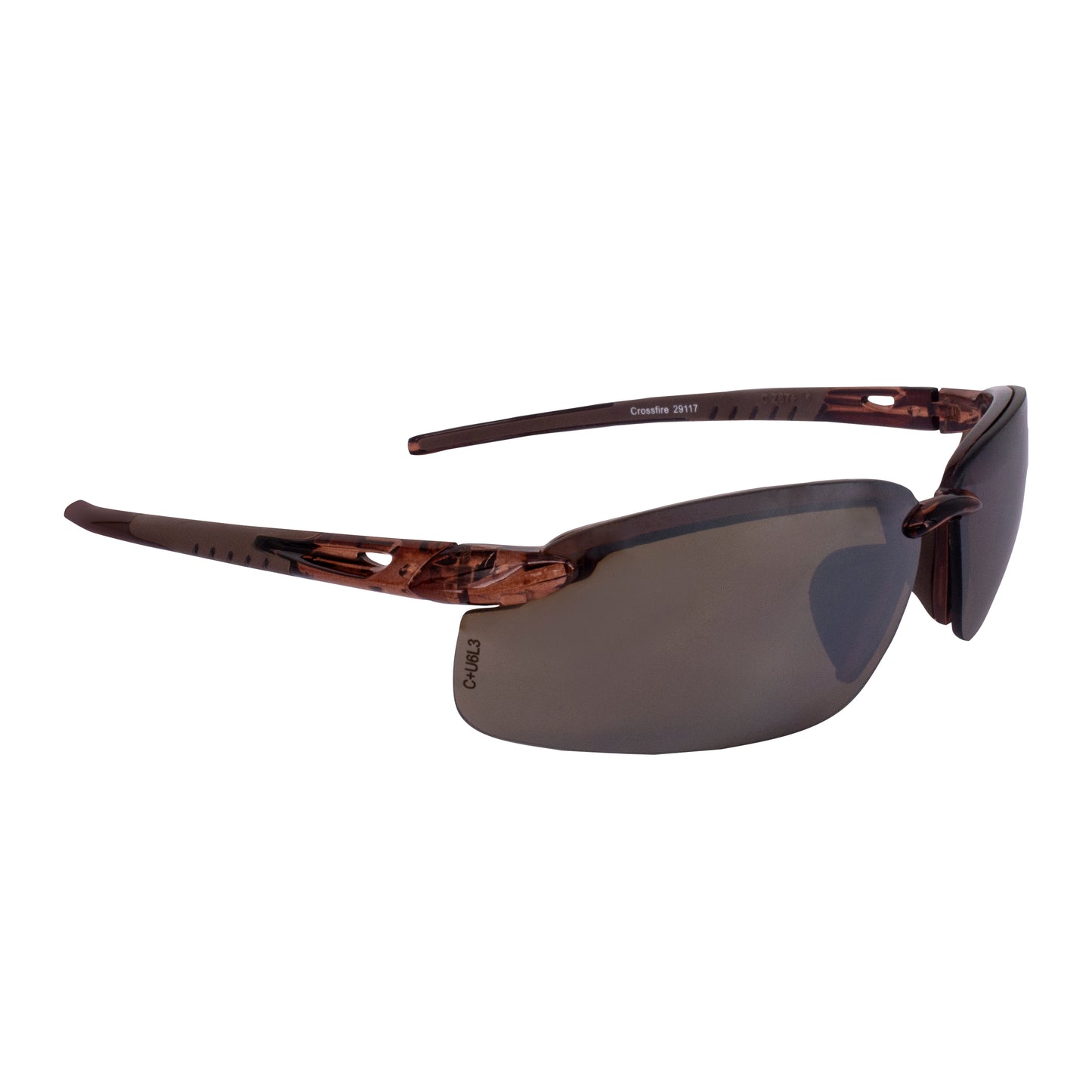 Radians Cheaters Magnifier Safety Eyewear, Black Frame, Indoor/Outdoor Lens, 2.5 Diopter #CH1-925