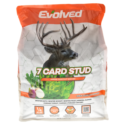 Evolved 7 Card Stud Annual Food Plot Seed Mix #EVO73027