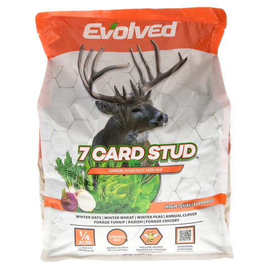 Evolved 7 Card Stud Annual Food Plot Seed Mix #EVO73027