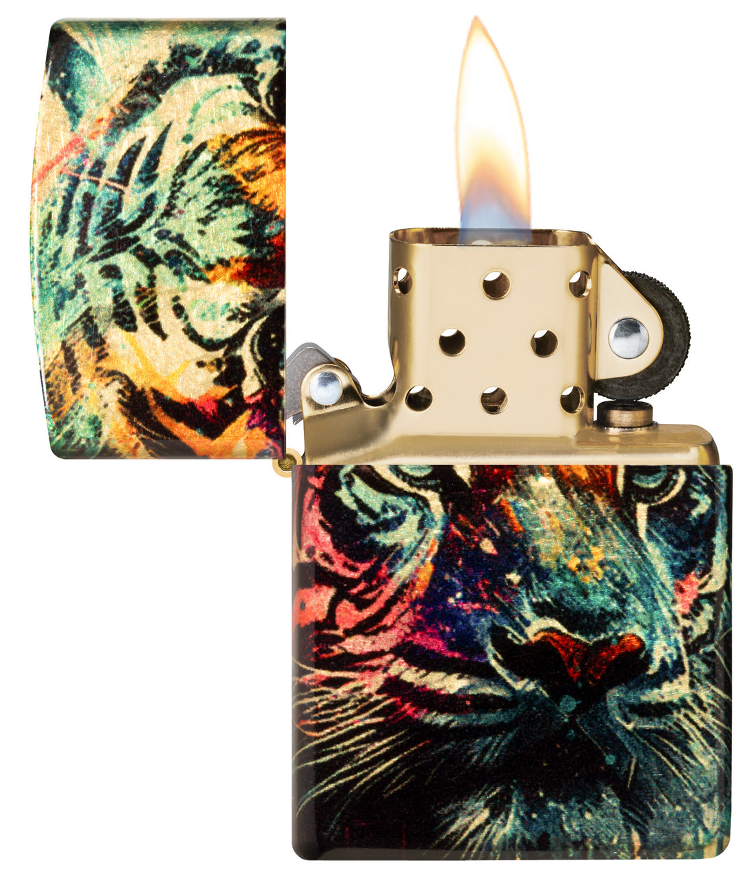 Zippo Painted Tiger 540 Fusion Design Lighter #46145