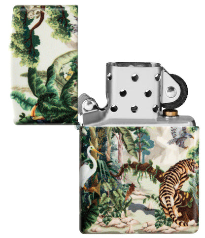 Zippo Tropical Jungle Design. 540 Color Lighter #46016