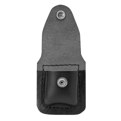 Zippo Clip-On Black Leather Pouch, For Zippo Lighters, Metal Belt Clip LPCBK #67012