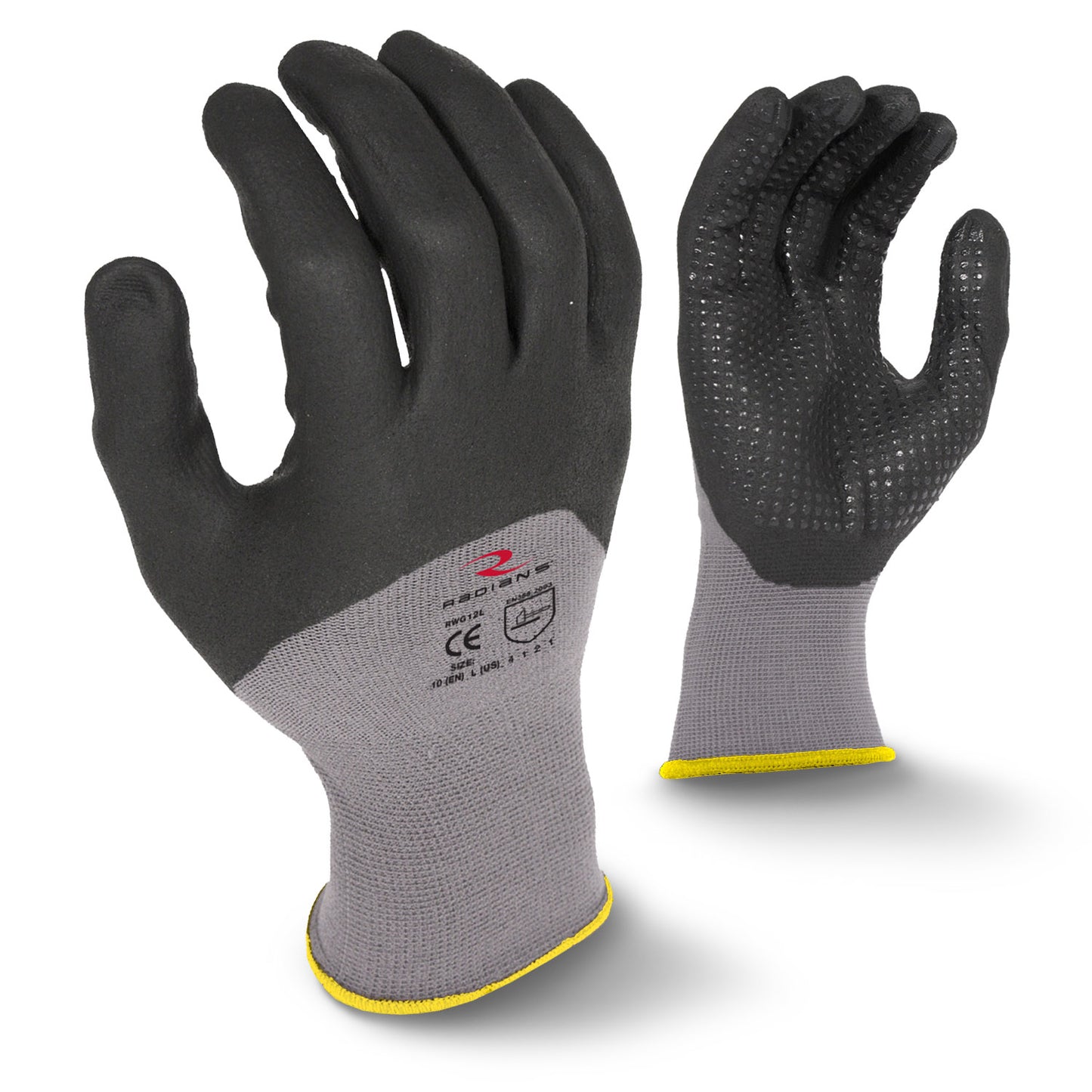 Radians Cotton Corded Palm/Spandex back with TPR, Size L #RWG122L