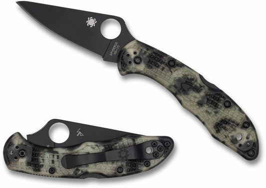 Spyderco Delica 4, Glow In The Dark FRN Handles, Made in Japan #C11ZFPGITDBK