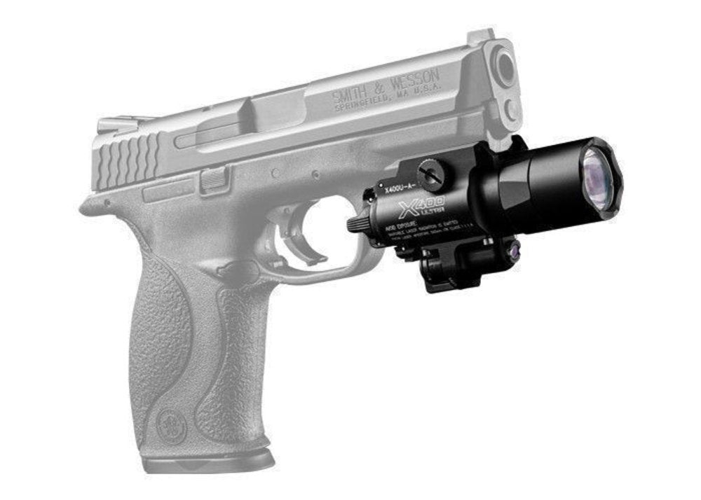 Surefire X400 Ultra w/ Red Laser, 500 Lumens LED WeaponLight Tactical #X400U-A-RD