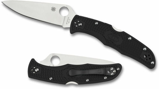 Spyderco Endura 4 Folding Knife, 3.8" VG10 Steel Blade, Made in Japan #C10FPBK