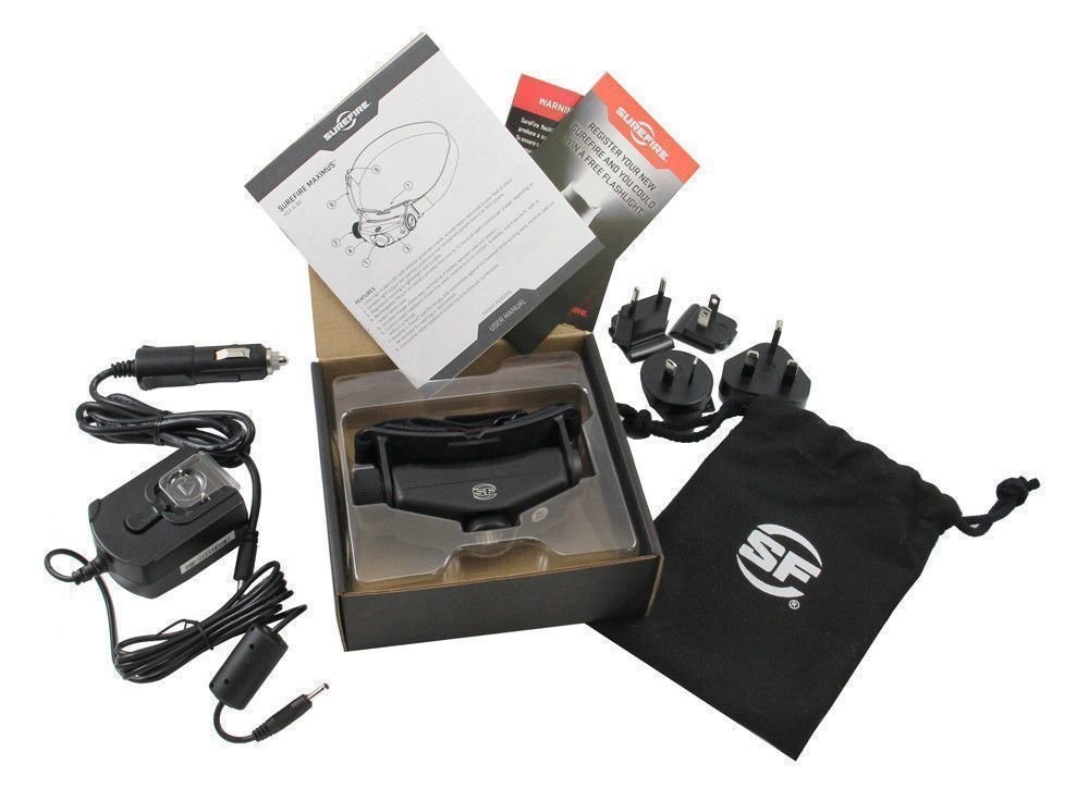 Surefire Headlamp, Maximus, 500 Lumen LED, Rechargeable #HS3-A-BK