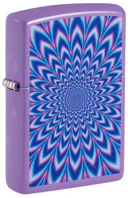 Zippo Optic Wave, Smoky Lavender Lighter #47267