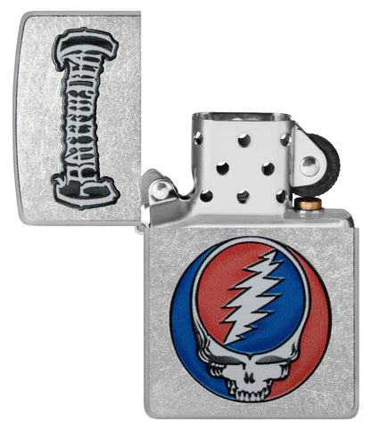 Zippo Grateful Dead Stealie Logo, Street Chrome Lighter #47247