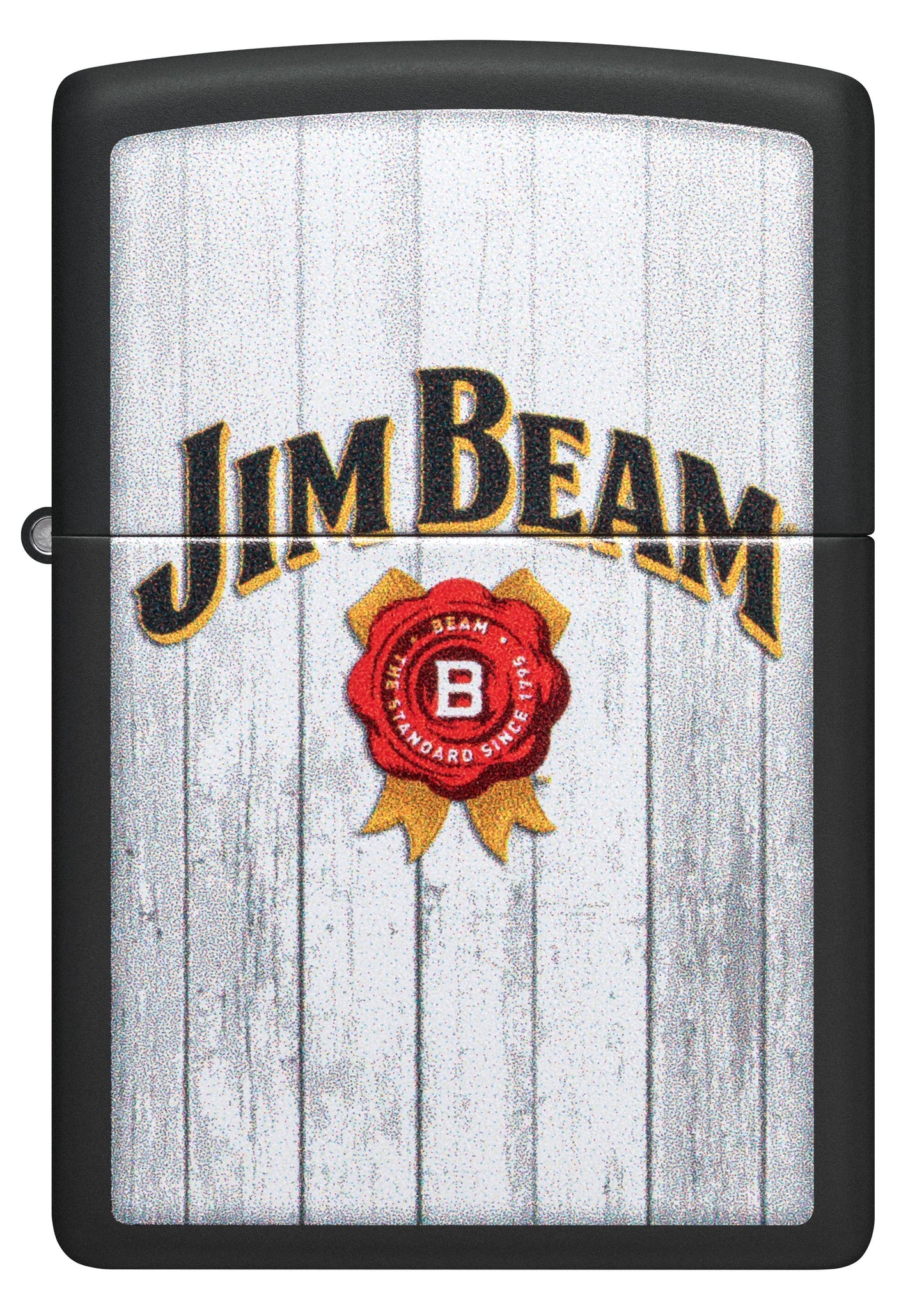 Zippo Jim Beam Whiskey, Black Matte Color Image Lighter #48741