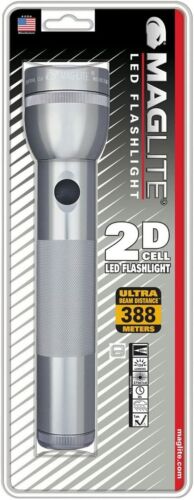 MAGLITE 2 Cell D LED Flashlight, Gray  #ST2D096