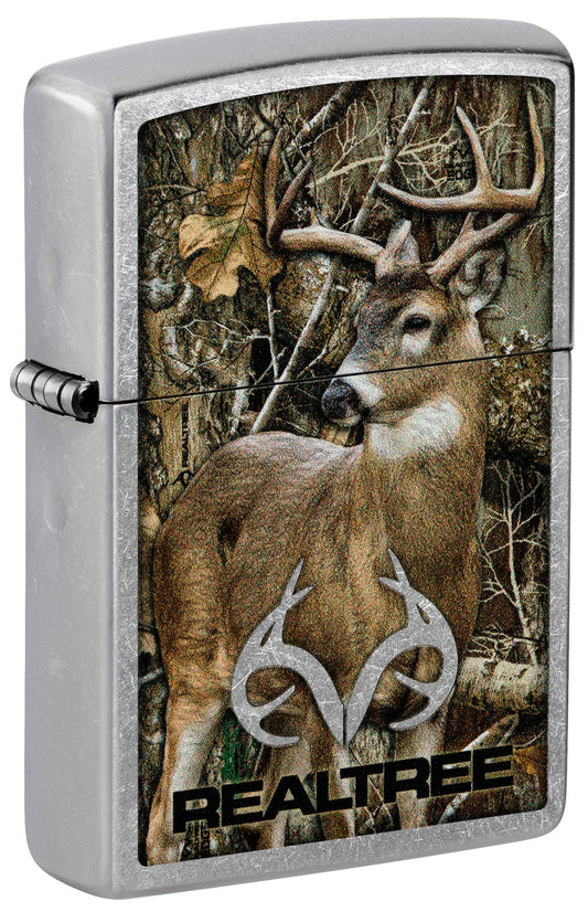Zippo Realtree Buck Design, Street Chrome Lighter #46224