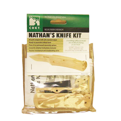 CRKT Columbia River Softwood Nathans knife kit, youth toy, folding blade #1032