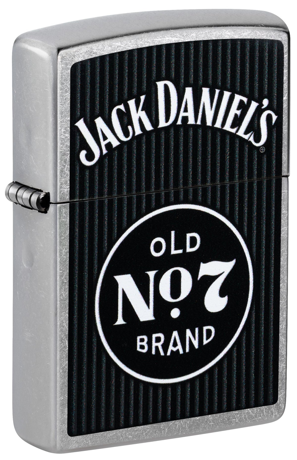 Zippo Jack Daniels Old No 7, Street Chrome Lighter #47415