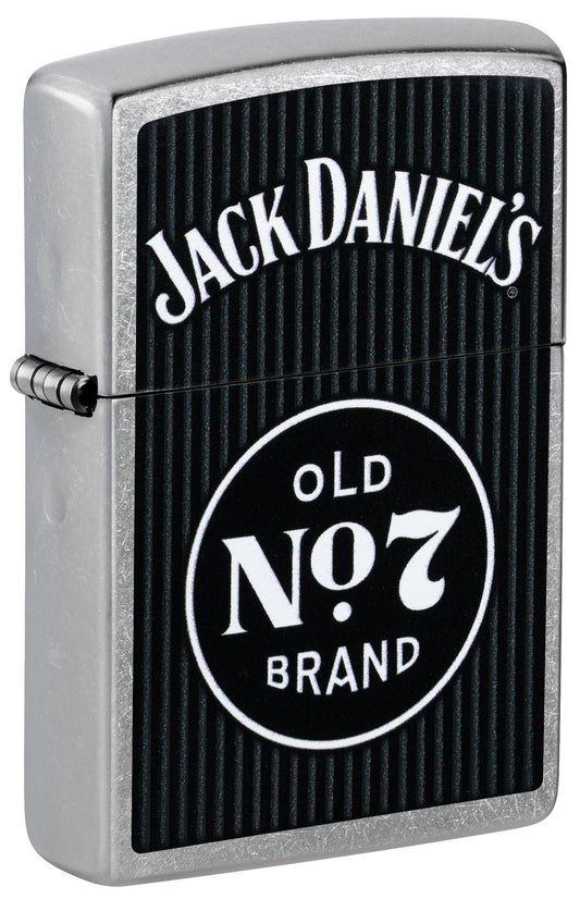 Zippo Jack Daniels Old No 7, Street Chrome Lighter #47415
