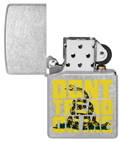 Zippo Dont Tread On Me Gadsden Flag, Street Chrome Lighter #48952