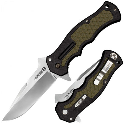 Cold Steel Crawford Model 1 Knife, OD Green/Black, Blister Pack #20MWCZ