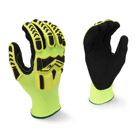 Radians High Visibility Work Glove with TPR and Padded Palm, Size XL #RWG23XL