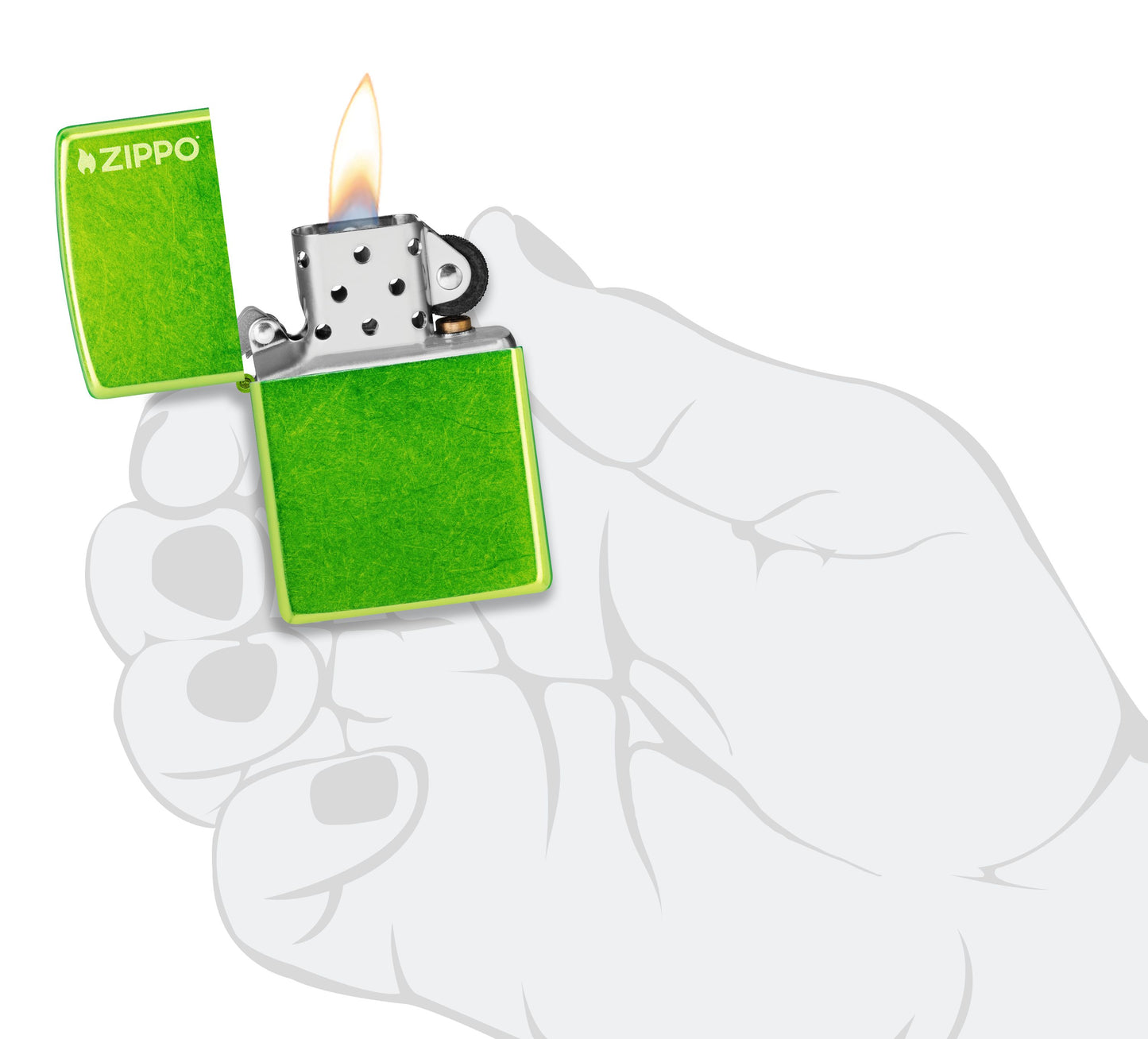 Zippo Classic Lurid Lighter with Logo #24513ZL