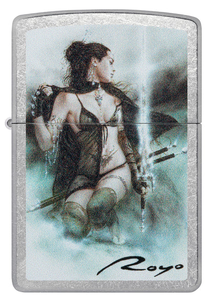 Zippo Luis Royo Lady Warrior Design, Street Chrome Lighter #48962