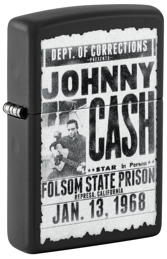 Zippo Music Johnny Cash Design, Black Matte Lighter #46490