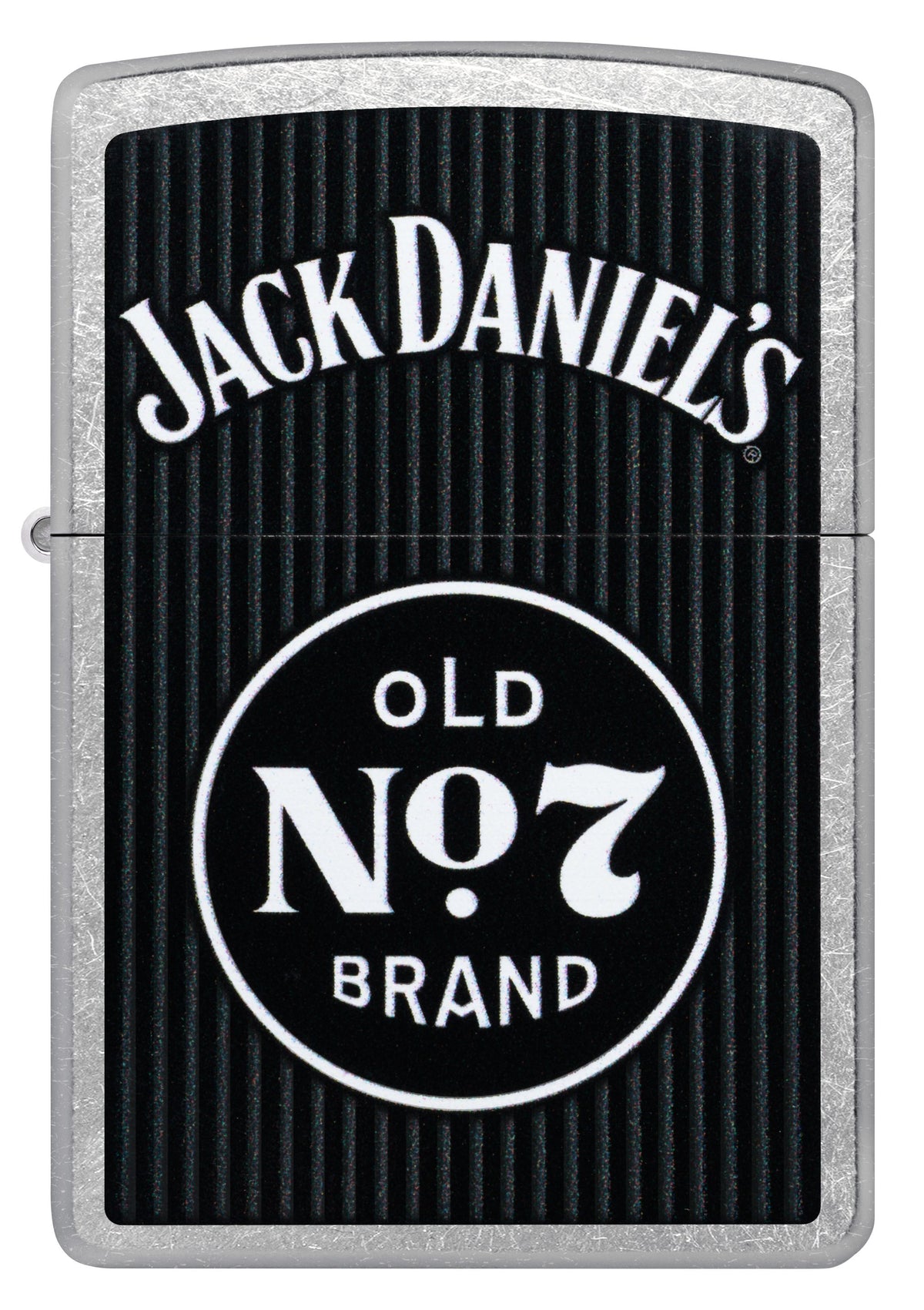Zippo Jack Daniels Old No 7, Street Chrome Lighter #47415